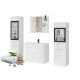 Set arredo bagno con lavabo 60 2x mobile a specchio + mensole