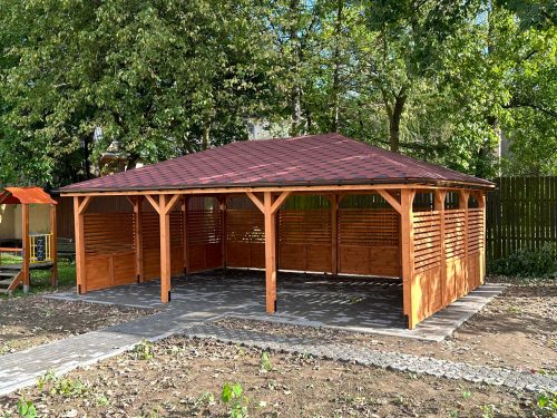 Padiglione, rifugio - Gazebo AltLand - DrewnianeAltany.pl legno 700 x 500 x 290 cm