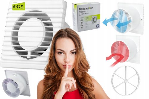 ventilatore da bagno airRoxy VENTILATORE BAGNO 125 BIANCO 125 mm