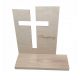 Base in legno per decorazione croce in legno