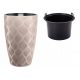  Vaso da fiori Form-Plastic 48 cm x 30 x 48 cm diametro 30 cm tonalità plastica marrone e beige