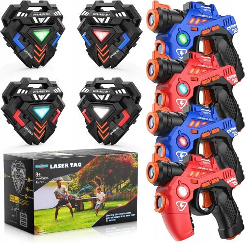  PISTOLA LASER PAINTBALL LASER TAG FUCILE LEGGERO SET 4 MODALITÀ × 4