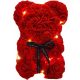 ORSO CON ROSE REGALO DONNA PER LEI FIORIERA LED