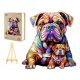  Pasjo24 puzzle puzzle in legno 240 pezzi PUZZLE GRANDE IN LEGNO 300 PEZZI BULLDOG INGLESE IN SCATOLA DI LEGNO puzzle in legno K520