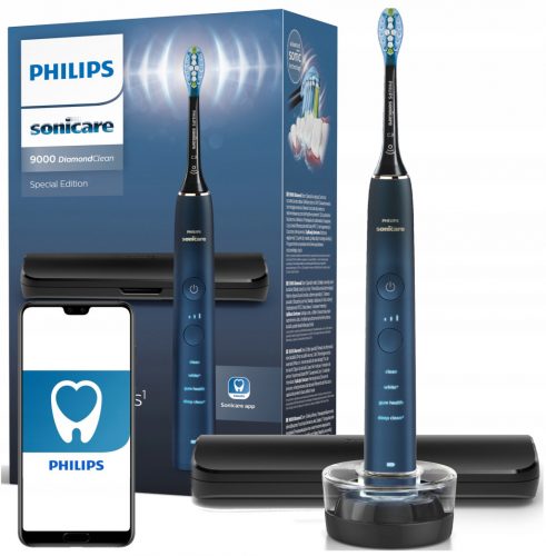  Spazzolino sonico Philips Sonicare DiamondClean 9000, blu navy