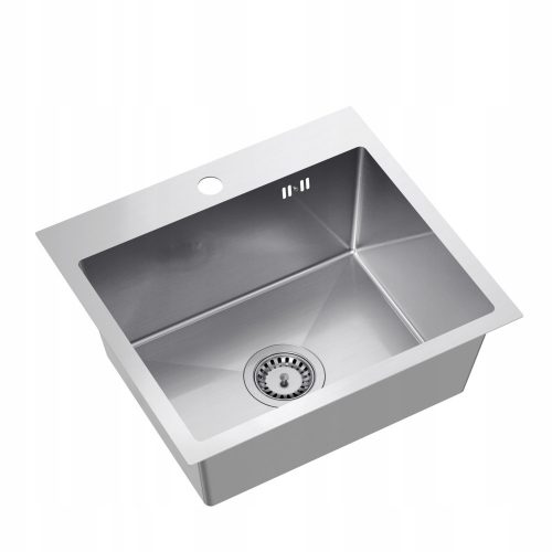 Lavello myQ LEO 10 a una vasca, acciaio inox