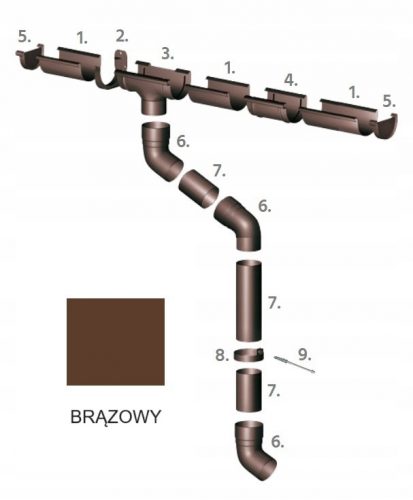 Grondaia Izabella 125 mm marrone