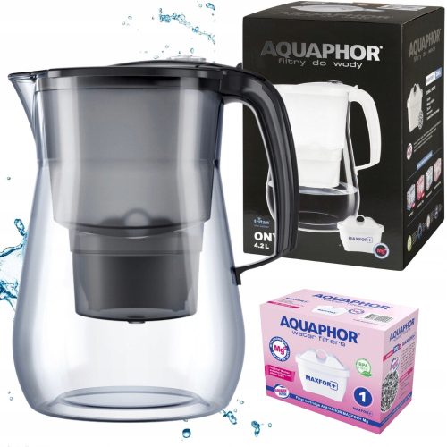  Caraffa filtrante Aquaphor Onyx 4,2 l, nera