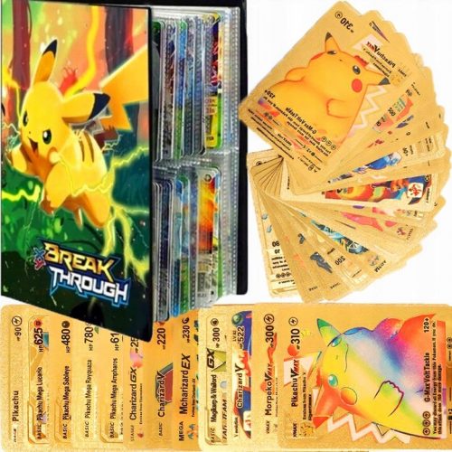  Carte Pokemon ORO + ALBUM DELLE CARTE GRATUITO