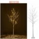  Albero di betulla decorativo 48 LED caldi 120 cm