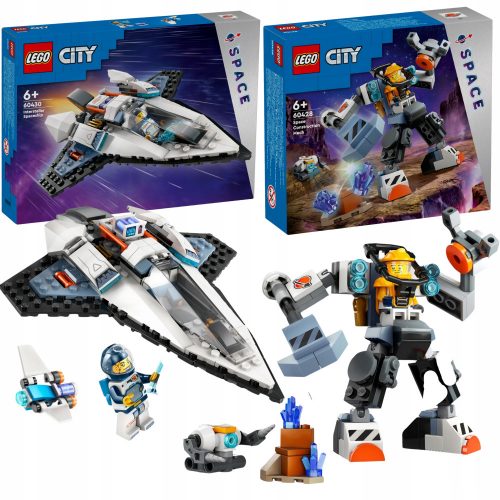  LEGO City 60430 Astronave interstellare + LEGO City 60428 Mech spaziale