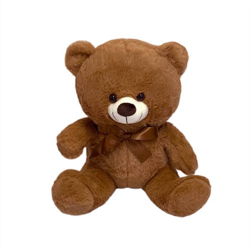  ORSACCHIOTTO MASCOTTE SIMPATICO PELUCHE PER BAMBINI 40 CM ORSO CON FIOCCO