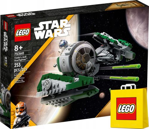  Lego STAR WARS 75360 Jedi Starfighter di Yoda + VP LEGO sacchetto di carta medio 41cmx34cmx11cm BORSA REGALO