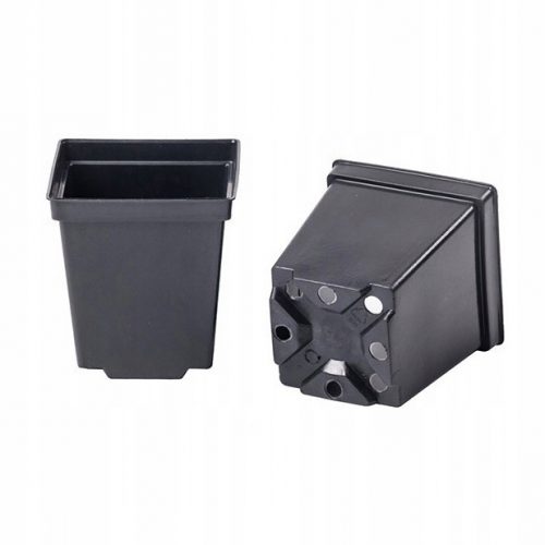  Vaso da fiori GardenPlus+ 11 cm x 11 x 12 cm diametro 11 cm plastica nera