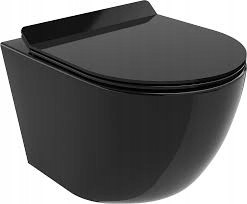 Sedile WC Hamberger Nyx Slim, duroplast nero