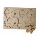  Puzzle in legno con foglie naturali Montessori, educativo