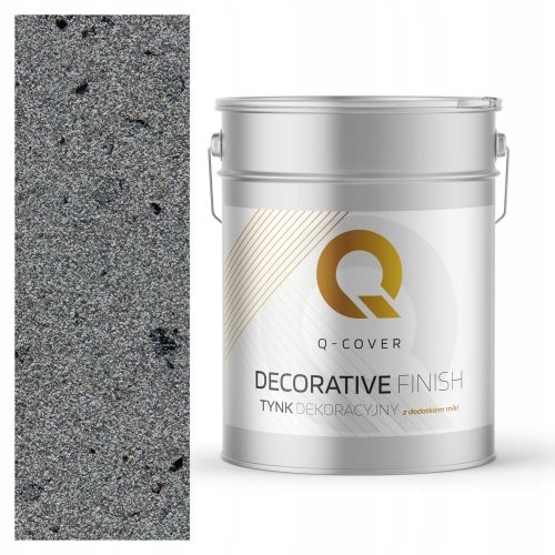 INTONACO DECORATIVO GRIGIO CON MICA NERA D905 15kg MICA