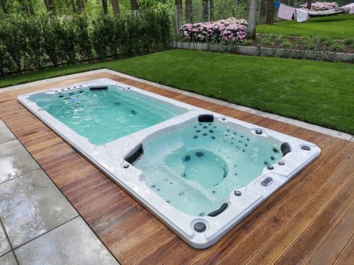 Vasca idromassaggio da giardino - Piscina idromassaggio rettangolare rigida Hanscraft 6000 l