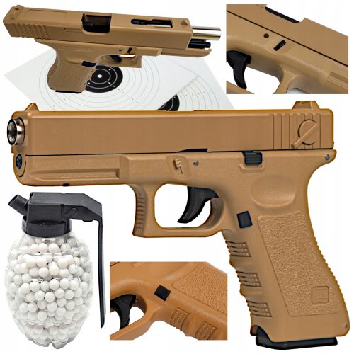  PISTOLA A SFERA GLOCK 17 ASG REPLICA + GRANATA + CATRAME