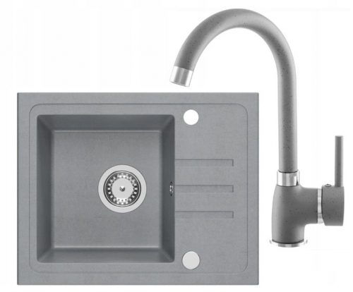 Lavabo Quadron Peter, granito grigio