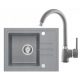 Lavabo Quadron Peter, granito grigio