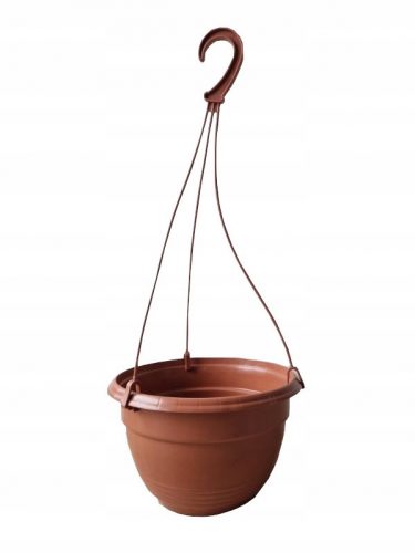 Vaso da giardino - Vaso da fiori Templast 25 cm x 25 x 15,5 cm diametro 25 cm plastica bianca, terracotta