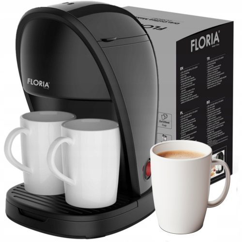  MACCHINA PER CAFFÈ FLORIA (NERA) Macchina da caffè nera da 0,25 l