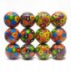  12x PALLINE IN SCHIUMA MATEMATICA COLORATA ANTISTRESS LEGGERE MORBIDE 6,5 cm