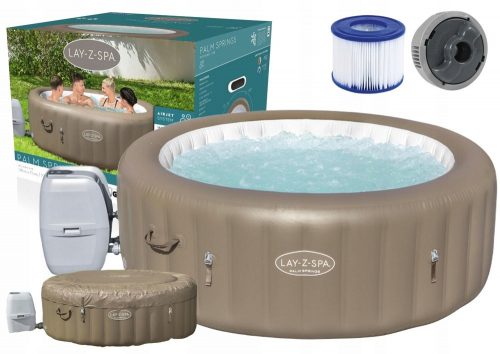 Vasca idromassaggio da giardino - Jacuzzi Bestway 60017, struttura rotonda gonfiabile, 916 l