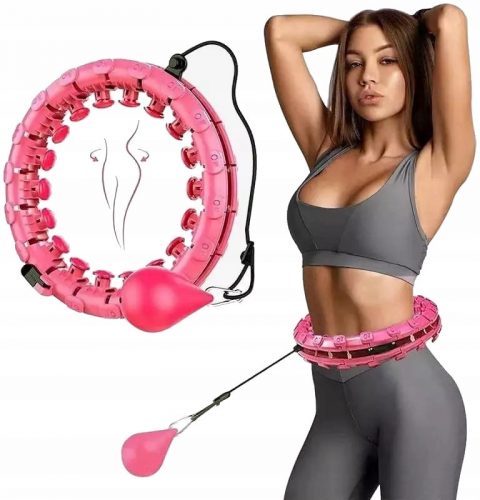  Hula Hoop pieghevole dimagrante Hula Hoop massaggiante rosa