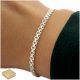  BELLISSIMO BRACCIALE BISMARK DA DONNA IN ARGENTO 18 cm/3 mm REGALO PER LEI+OMAGGIO