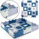  Tappetino puzzle in schiuma Jolly 3x3 forme - Blu