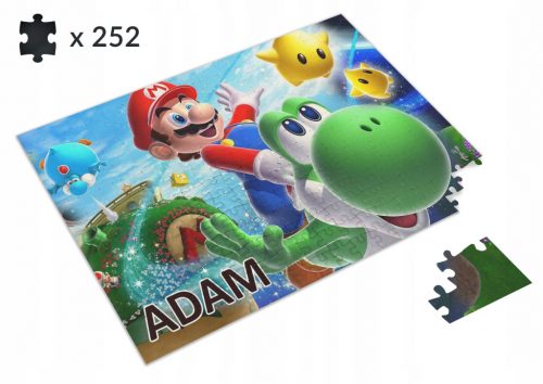  Puzzle Super Mario Bros. + Nome del bebè 252 pz.