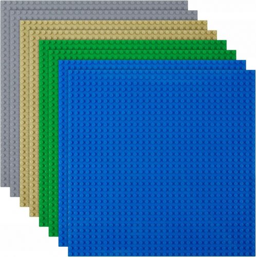  Piastra di costruzione per lego 32x32 set da 8 pezzi grigio blu verde beige