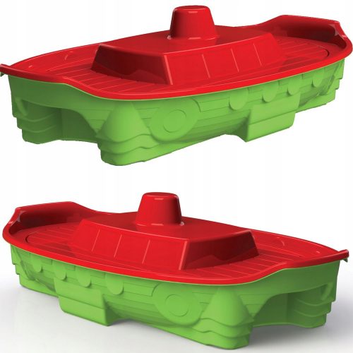 Doloni Sandbox Ship Pool Boat con copertura Verde 03355/3