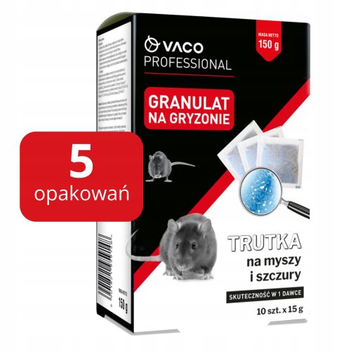  VACO PROFESSIONAL Granulato Topi e Topicidi (scatola) - 150 g