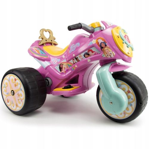  GIRO A TRE RUOTE PER BAMBINI DISNEY PRINCESS CON BATTERIA 6V INJUSA