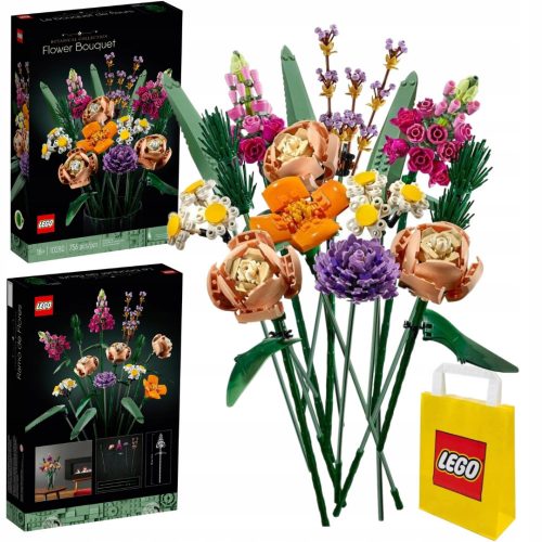  LEGO ICONS 10280 Bouquet di fiori + sacchetto di carta VP LEGO 6315792 Medio