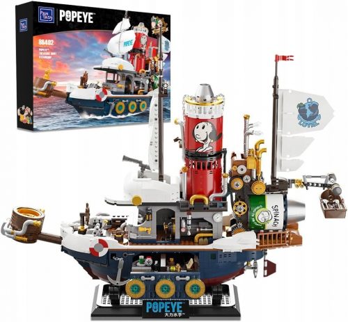  Popeye Pirate Ship PANTASY Creator Set compatibile con LEG O 86402