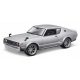  MAISTO NISSAN SKYLINE 2000GT-R KPGC110 ARGENTO 1:24 ASSEMBLABILE NUOVO MODELLO