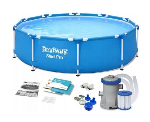 Piscina da giardino - Piscina con cornice rotonda Bestway 366 x 366 cm