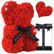 Orsetto con Rose San Valentino Festa della Donna 25Cm + SCATOLA TEDDY DECORATIVA ORSO CON ROSE