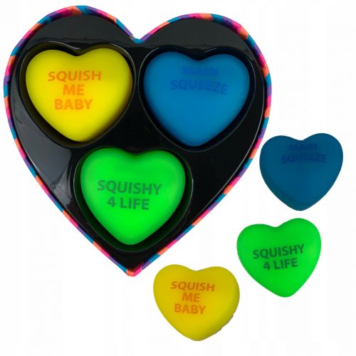  NeeDoh TEENIE SQUEEZE HEARTS SET antistress e sensoriale