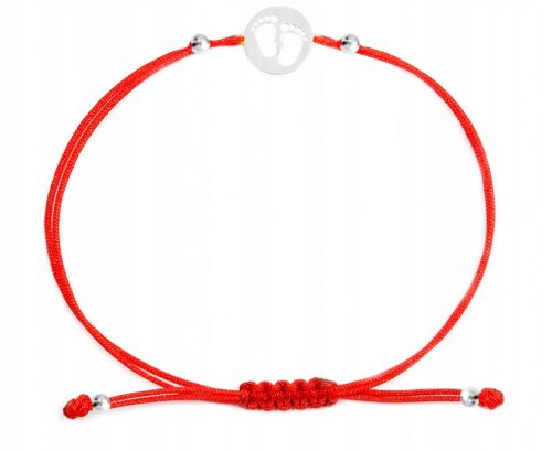  Bracciale in argento con filo per le mamme. 925