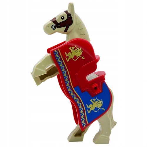  LEGO Cavallo dello stemma del leone con coperta per armatura 10305 Nuovo cavallo luminoso dello stemma del leone