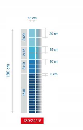 Maglia, rete del cancello - RETE DI RECINZIONE FORESTALE 180/24/15 M 50m + SKOBLE Mostostal-Met