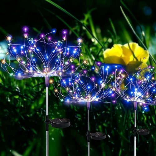  2X LAMPADA SOLARE DECORAZIONE GIARDINO DANDELERS 90 LED