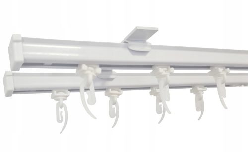 Bastone per tende doppio da soffitto BINARO DA SOFFITTO IN ALLUMINIO 330 cm