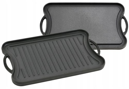 Griglia per barbecue da giardino - Piastra grill Rossner Austria in ghisa, rettangolare, 51 x 26 cm