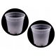  Vaso da fiori 100P 21 cm x 21 x 19 cm diametro 21 cm plastica trasparente